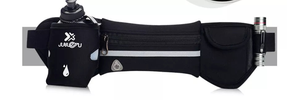 Men's outdoor sports bottle pocket with mobile phone holder in various colours
