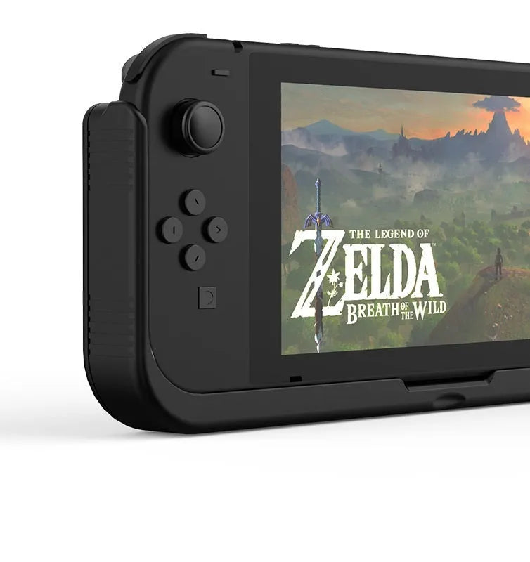 Black litchi leather protective charging case for Nintendo Switch, 10000mAh, 240x115x30mm