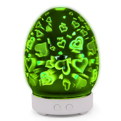 Ultrasonic tabletop air humidifier with touch control panel and water tank