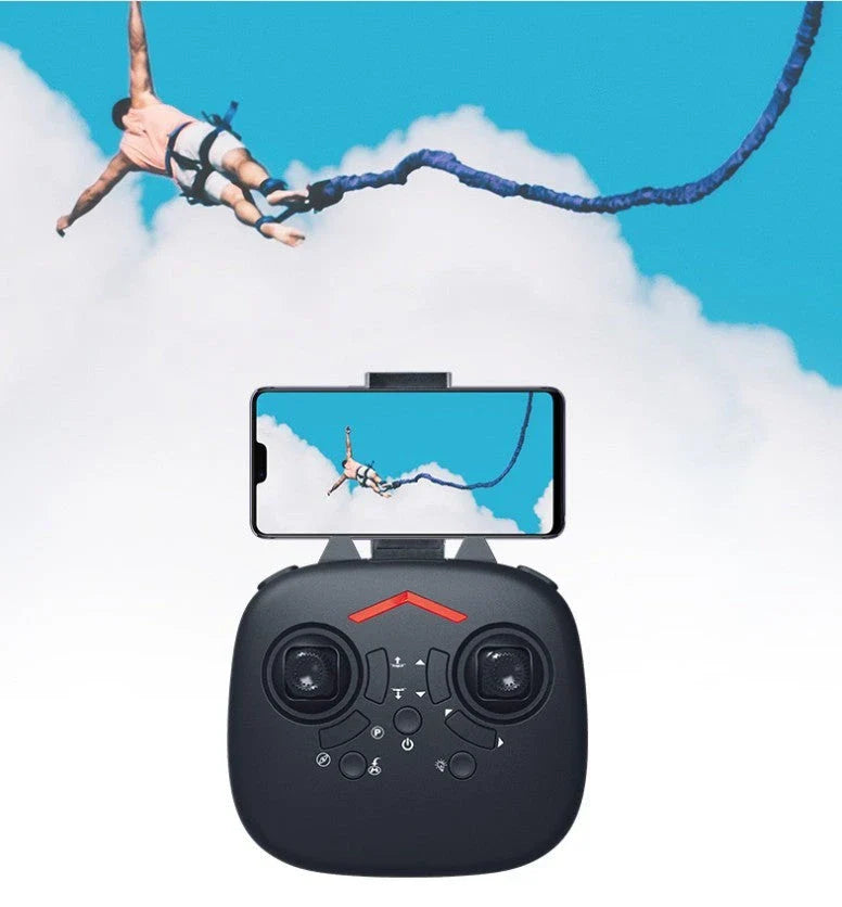 2-in-1 Foldable Drone and Motorcycle RC Toy with HD Camera for Aerial Photography and Ground Exploration