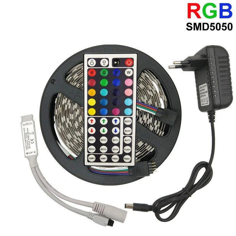 Premium RGB LED strip lights with customisable colour options and waterproof design