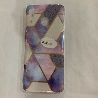 Electroplated marble mobile phone case for Huawei and Samsung smartphones with TPU construction and scratch-resistant finish