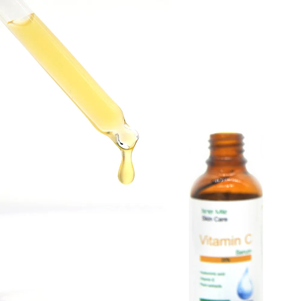 30ml vitamin C serum bottle for dull, uneven skin tone skincare