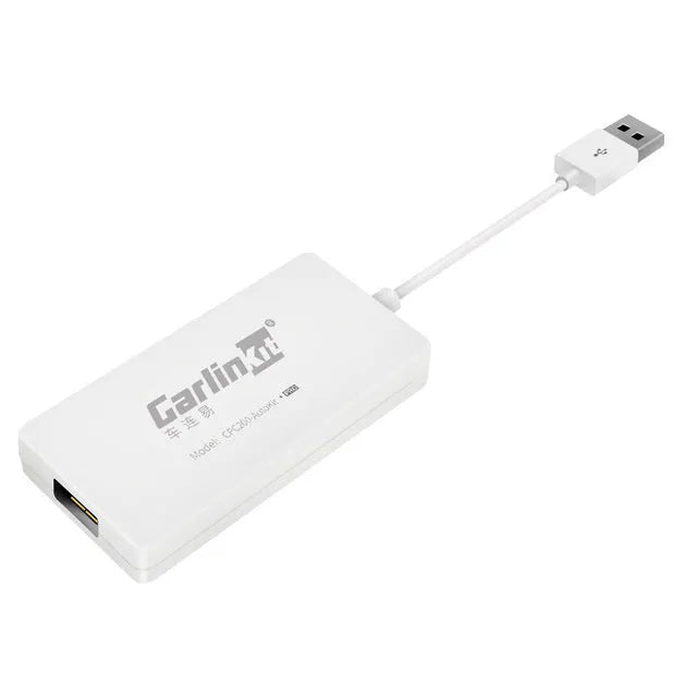 Black wireless CarPlay USB dongle for Android car stereo iPhone connectivity