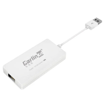 Black wireless CarPlay USB dongle for Android car stereo iPhone connectivity