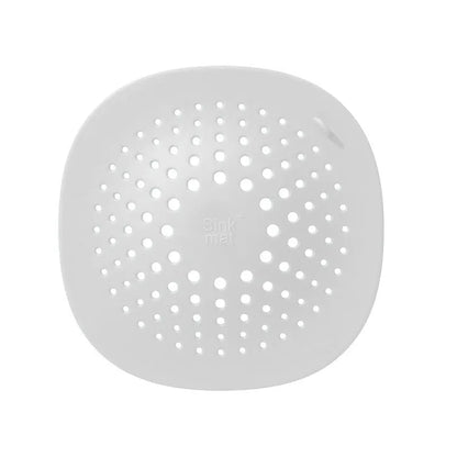 Square TPR rubber sink drain stopper measuring 145mm in dark grey, orange, white, green, and blue colour options