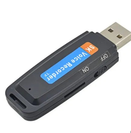 Creative gift USB flash drive with voice card function in black or white colour options
