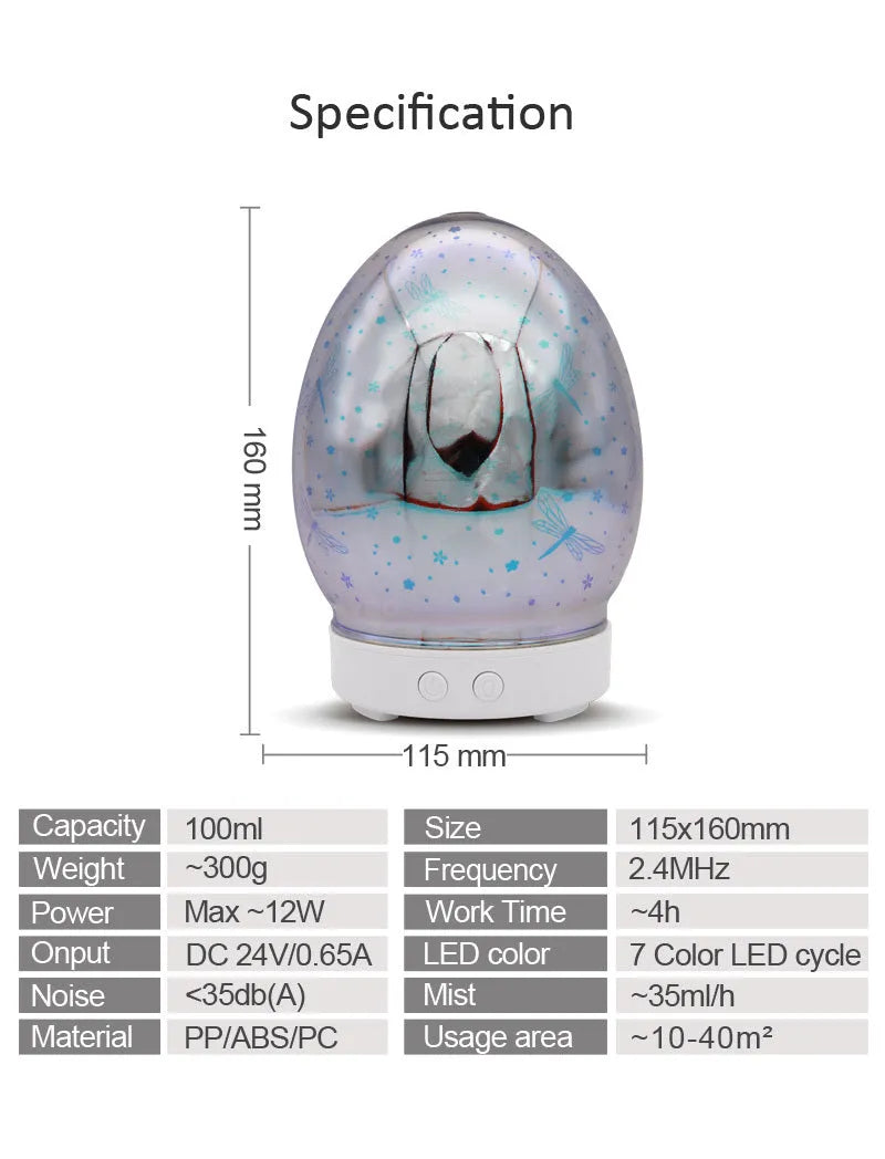 Ultrasonic tabletop air humidifier with touch control panel and water tank