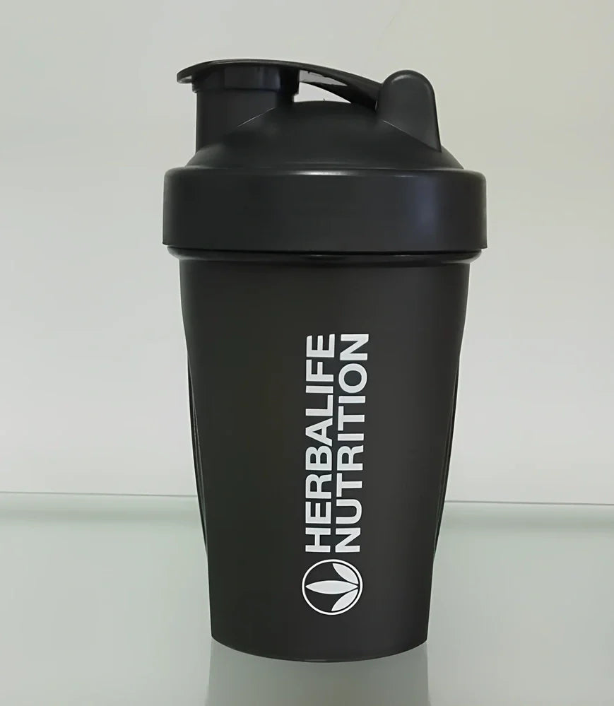 400ml sport shaker bottle with screw cap and stainless steel mixing ball inside