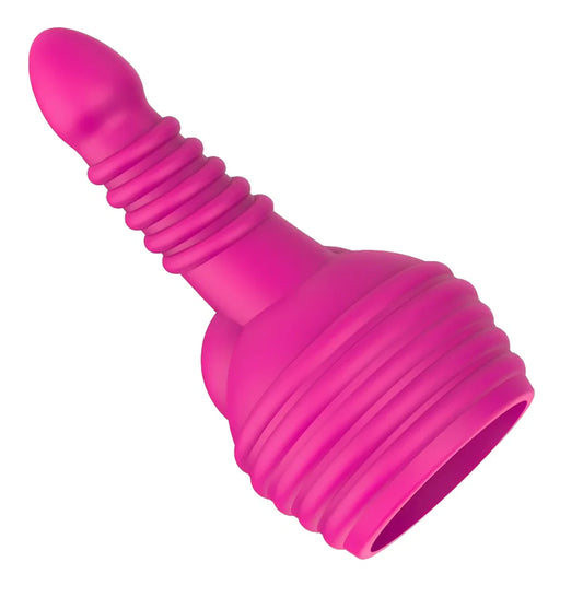 Tianlong Stick silicone vibrator, 19.6 cm length with ten frequency settings and optional headgear, rechargeable adult toy