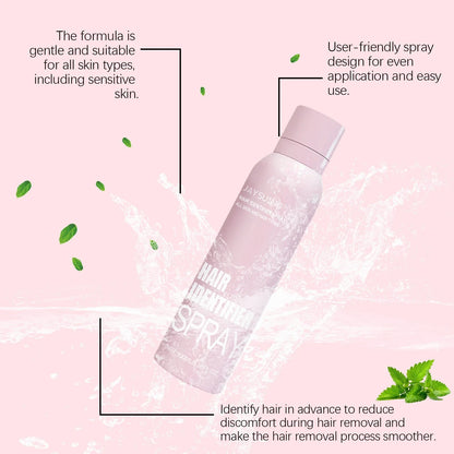 Facial Hair Removal Spray with Botanical Extracts for Smooth, Radiant Skin