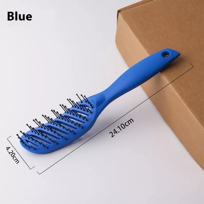 Vent Comb Hairbrush in black, white, pink, or blue with anti-static hollow design