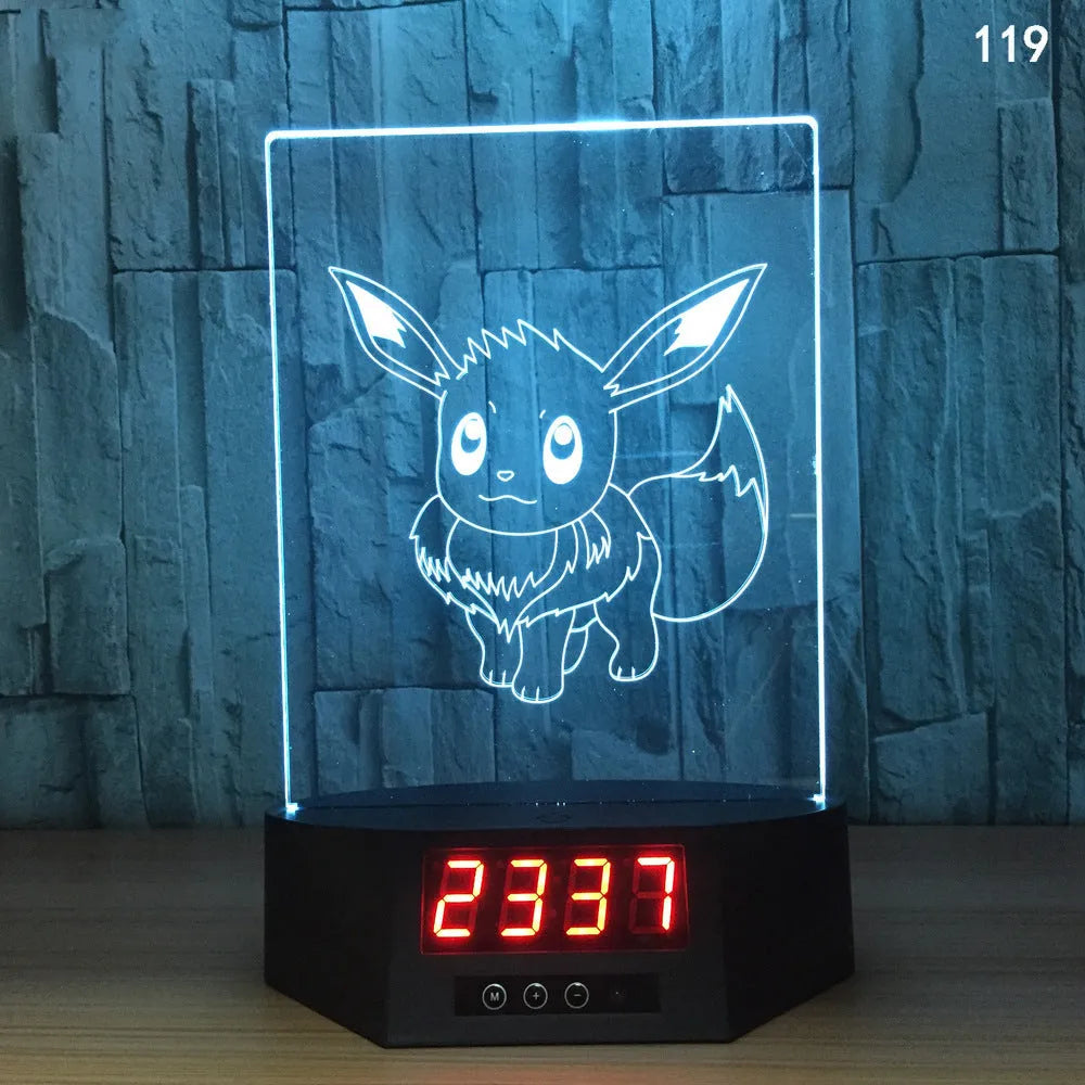 Glowing 3D dolphin LED night light with wireless charging base and remote control on bedside table