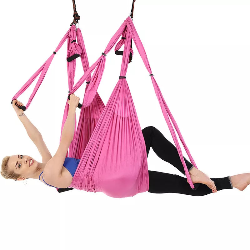 Adjustable Yoga Stretch Belt for Anti-gravity Inversion Exercises with 660lbs Capacity