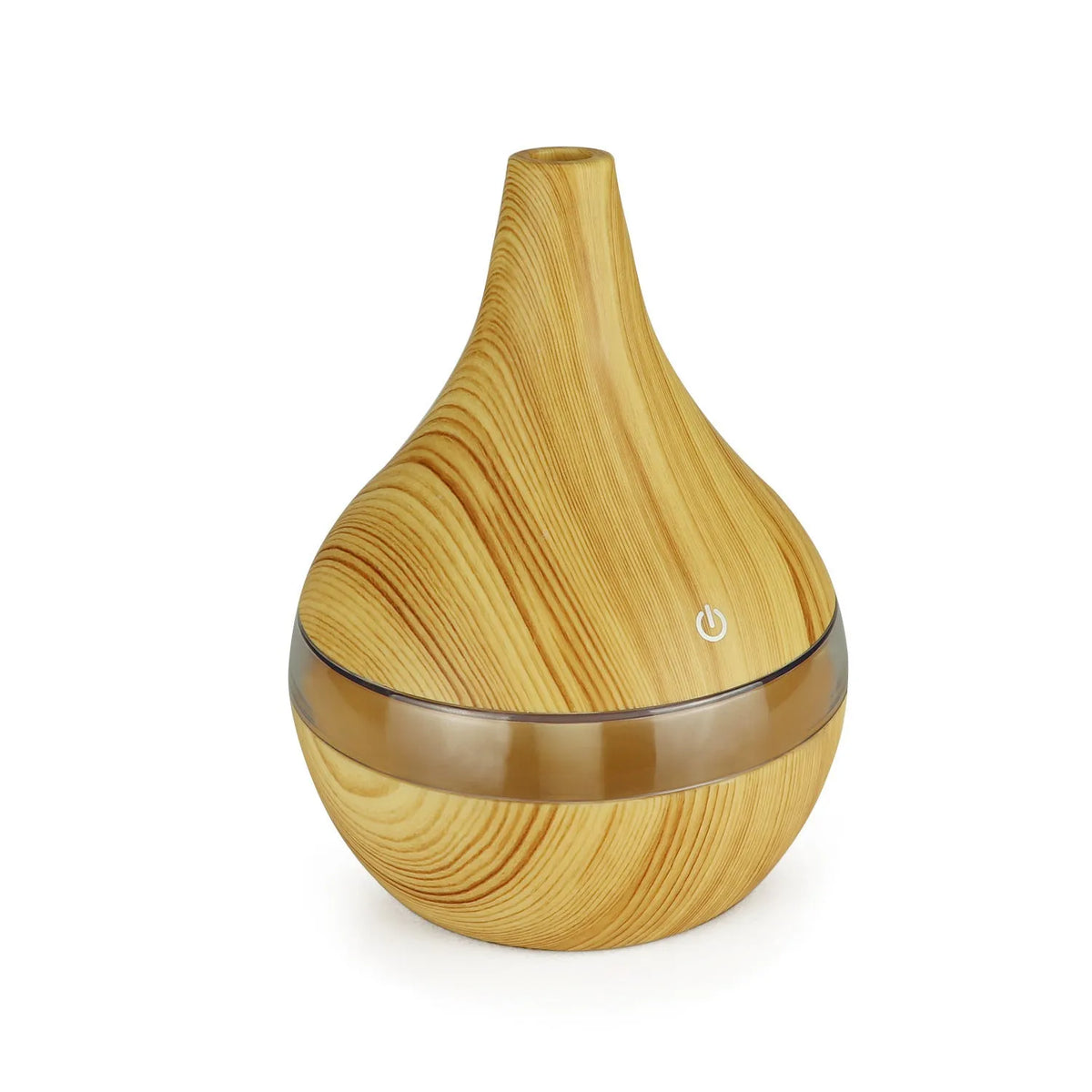 USB mini air purifier and humidifier in wood grain, columnar shape, for rooms under 10 square metres with timer and USB power