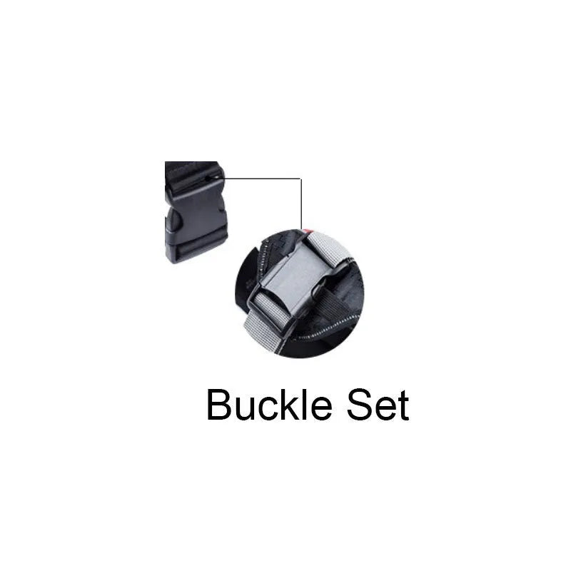 Adjustable reflective nylon dog harness vest with a sturdy handle and chest strap, shown on a size chart.