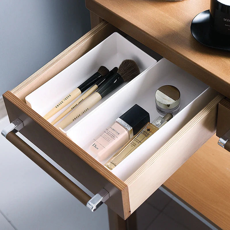 White ABS plastic combinable drawer sorting and finishing box for home organisation