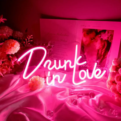 40cm LED neon letter decoration light with acrylic shell and USB cable
