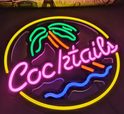 LED coffee neon billboard sign with PVC shell measuring 40mm by 33mm for commercial decoration