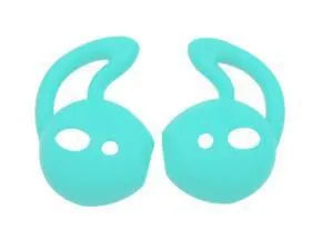 Silicone ear caps for Apple AirPods wireless earphones in multiple colours showing left and right ear options