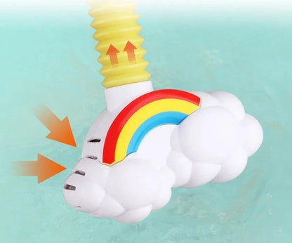 Cheerful elephant-shaped bath spray toy with adjustable 360-degree water spray for kids' fun and sensory development during bath time