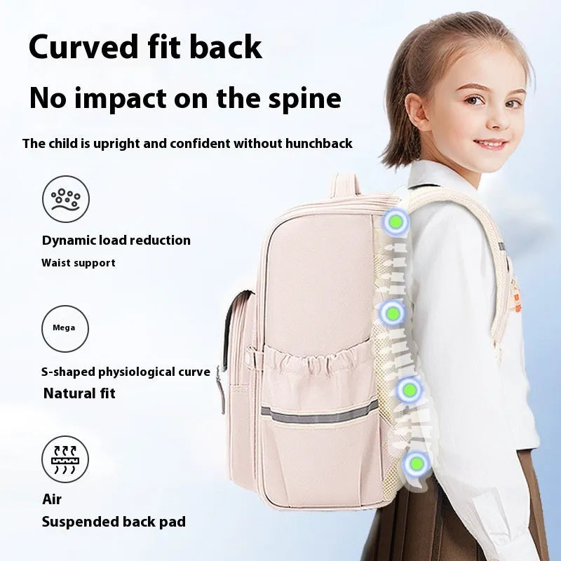 Student Schoolbag with Lightweight Oxford Cloth and a 25-Litre Capacity for Organised School Days from Year 5 Onwards, Available in Eight Colour and Size Combinations