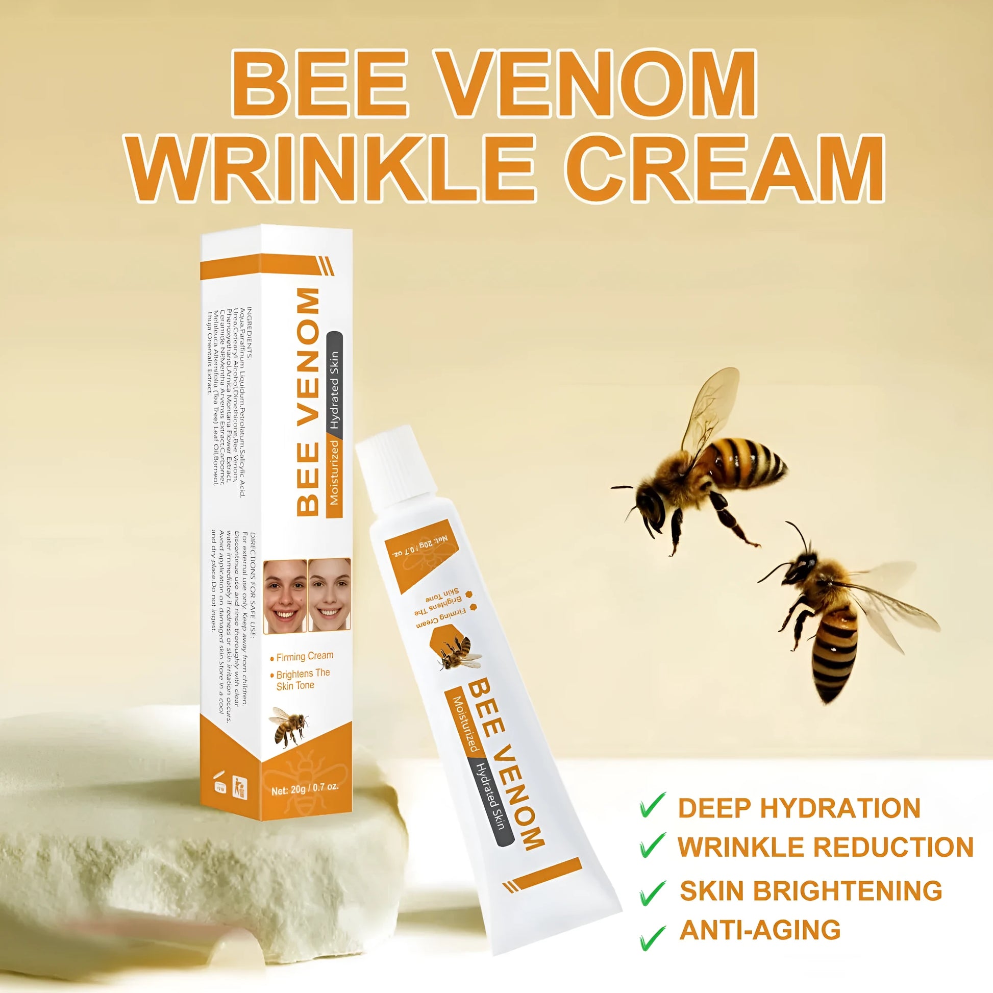 BEE Facial Neck Cream 20g jar for face and neck moisturisation