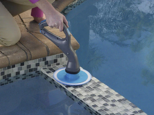 Heavy-duty electric cleaning scrubber with powerful 100-watt motor for efficient whole-home surface cleaning