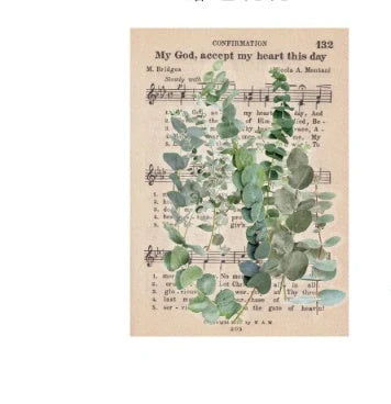 Herbarium Series DIY Plant Stickers pack featuring vibrant plant designs for creative projects