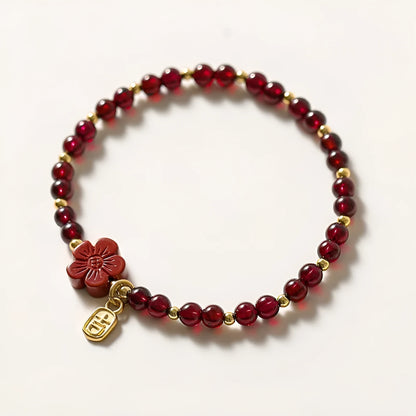 Crystal geometric bracelet with elastic rope adjustable construction for women