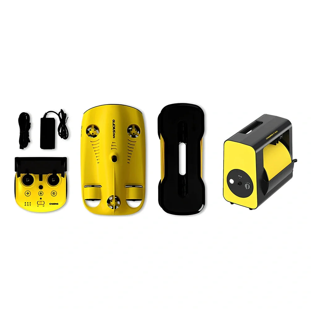 Underwater robot host with remote control, 386x266x138mm size, 100m cable for rescue and photography at 100m depth