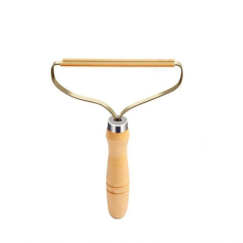Efficient pet hair remover tool in red and blue for furniture and carpets
