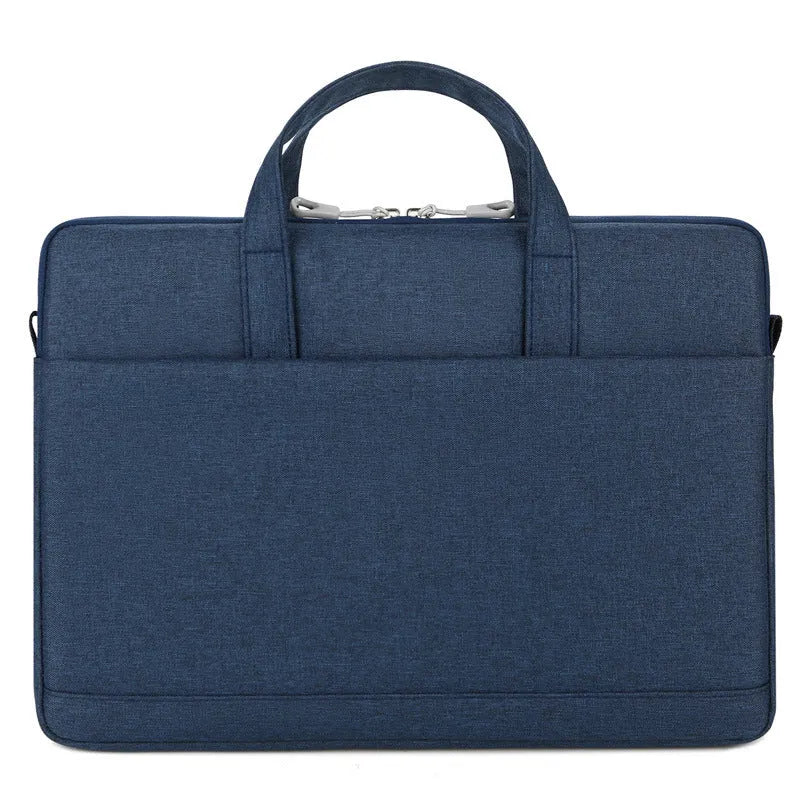Oxford cloth laptop liner bag for MacBook 13-15 inch, zipper, multiple pockets, black blue grey pink