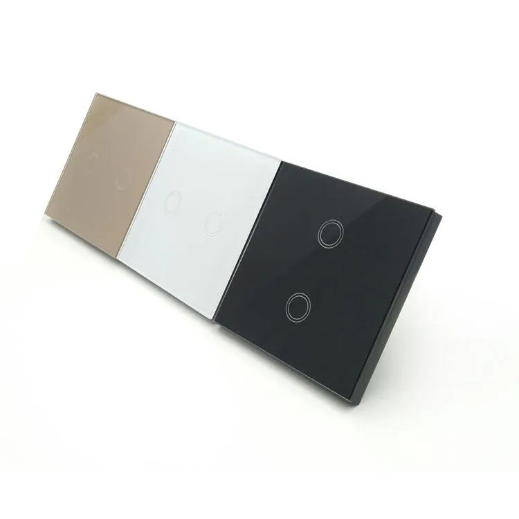 86mm touch switch with tempered glass panel for low power lighting in UK homes