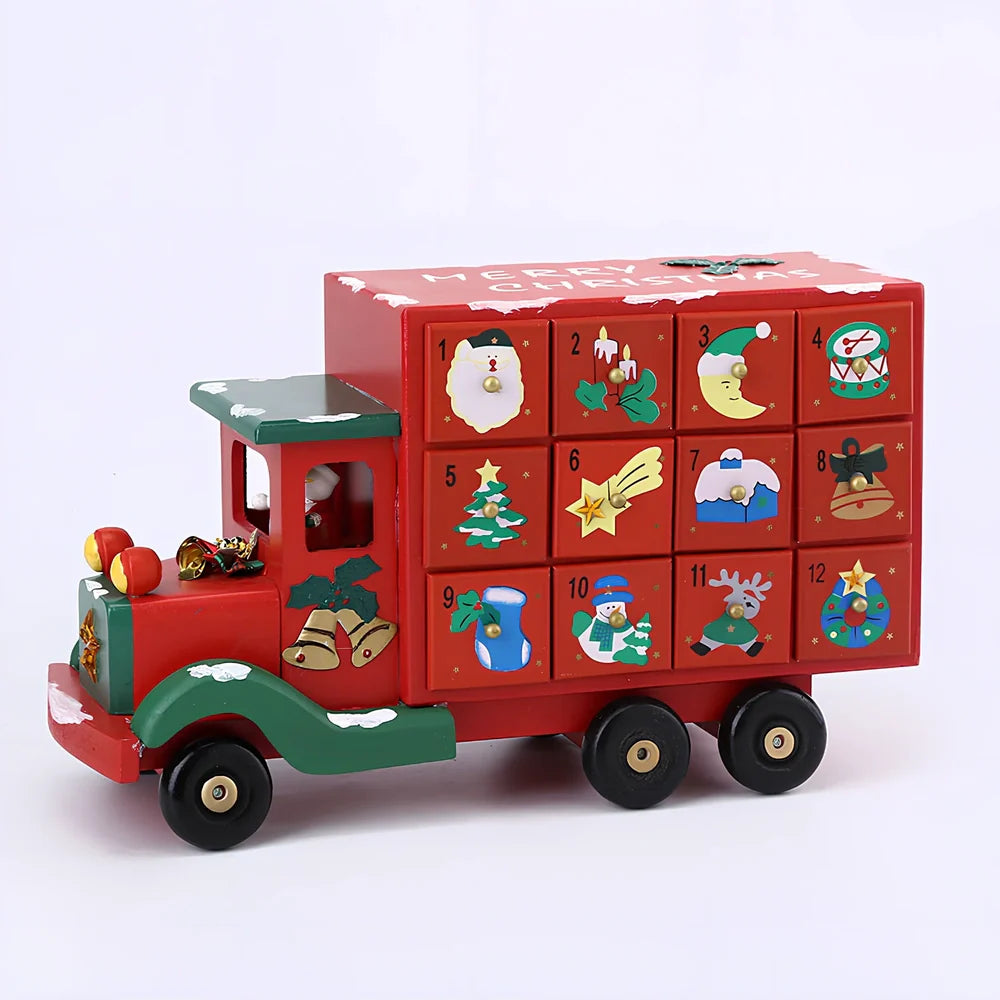 Handcrafted wooden Christmas window decorations with traditional designs measuring 15-20cm