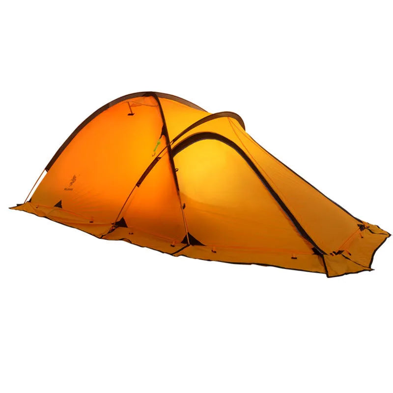 Ultralight anti-storm camping tent with 8000MM waterproof outer, 8.5MM aluminium pole, 210x120x110cm, red and yellow