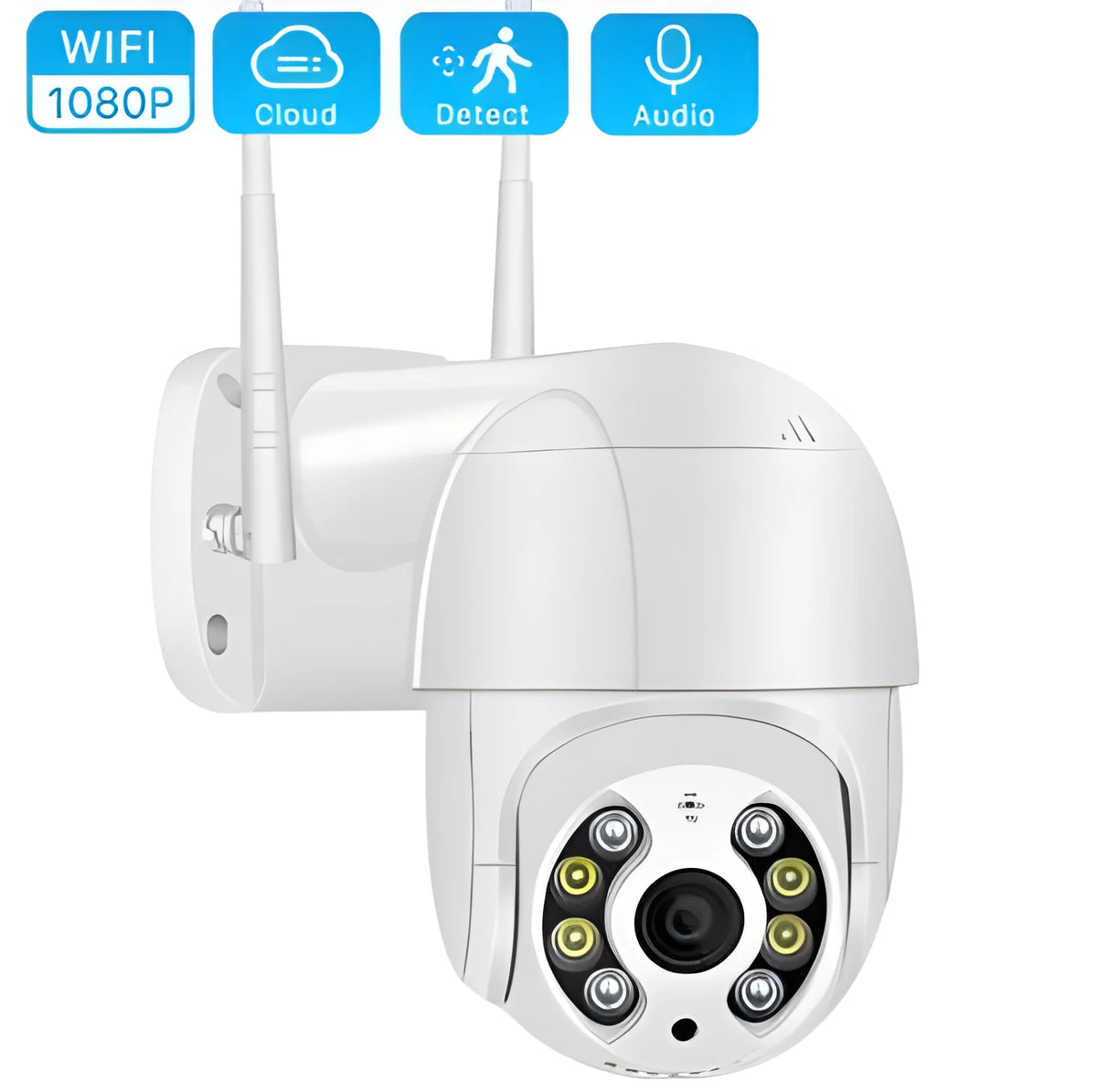 Outdoor WIFI camera 1080p HD dome IP66 waterproof with 3.6mm lens and PTZ control