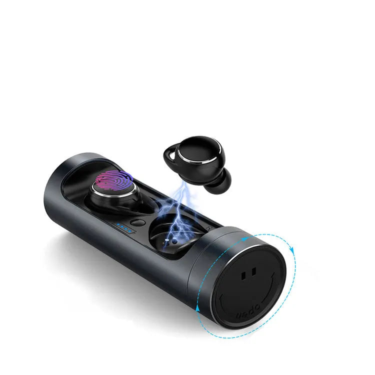 Bluetooth 5.0 Wireless Headset with 25 Metre Transmission Range and 5-7 Hour Talk Time - Available in Dark Grey, Red or Silver - Powered by Realtek 8763BFR Chipset
