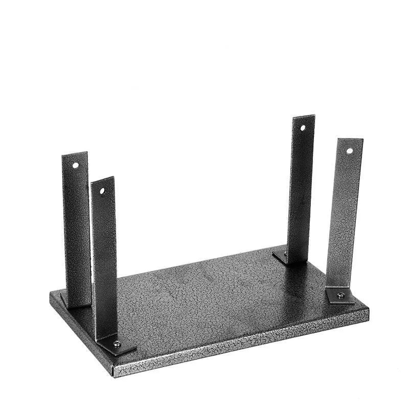 Black iron flip chip bracket for electric planer showing 285mm length