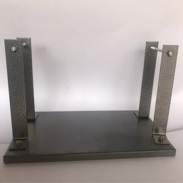 Black iron flip chip bracket for electric planer showing 285mm length