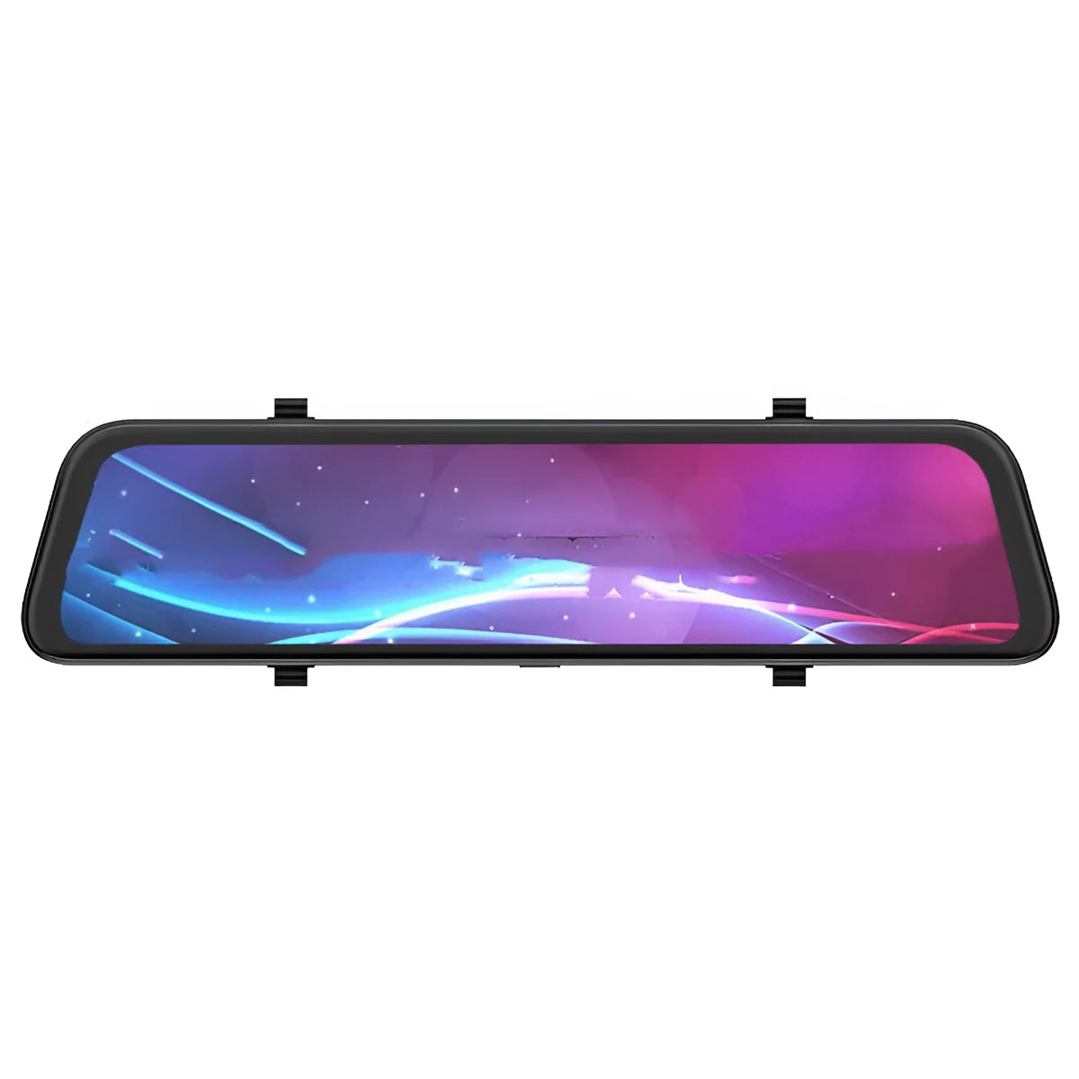 HiSilicon 2K rearview mirror driving recorder with 12 inch touch screen, dual lens, 170° front and 140° rear angles.