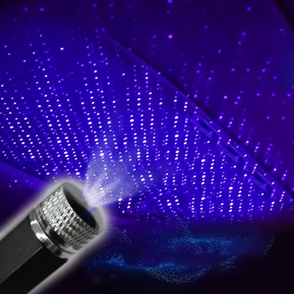 Purple starry sky car roof light for GM vehicles with aluminium housing and LED illumination