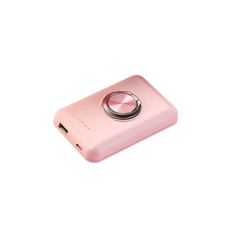Ultra-thin magnetic power bank with back clip showing five colour options