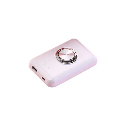 Ultra-thin magnetic power bank with back clip showing five colour options