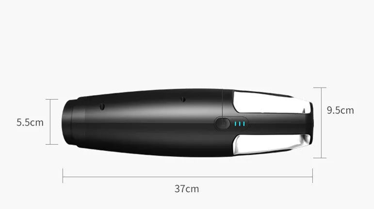 Black 120W wireless car vacuum cleaner with 7000 mbar suction for dry and wet car and home use