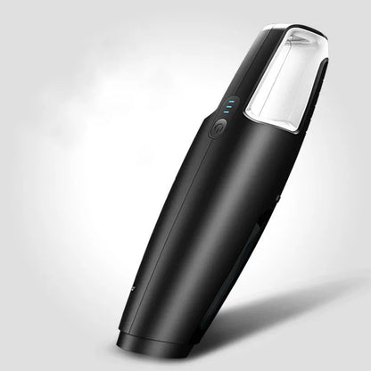 Black 120W wireless car vacuum cleaner with 7000 mbar suction for dry and wet car and home use