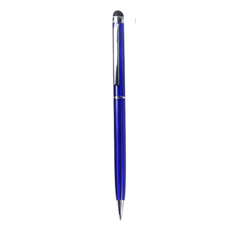 Rotating metal capacitive pen with 0.5mm tip for touch screen signatures in seven colour options