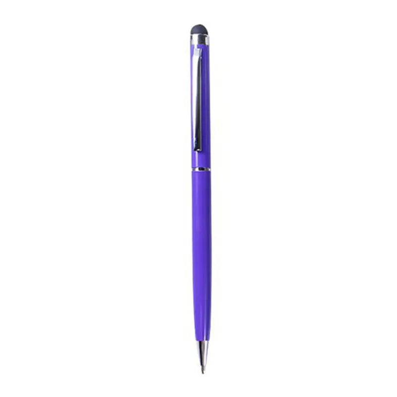 Rotating metal capacitive pen with 0.5mm tip for touch screen signatures in seven colour options