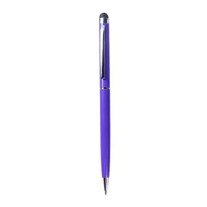 Rotating metal capacitive pen with 0.5mm tip for touch screen signatures in seven colour options