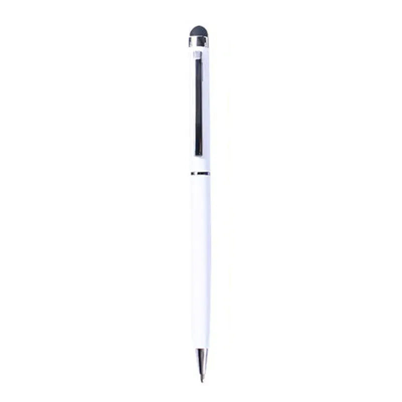 Rotating metal capacitive pen with 0.5mm tip for touch screen signatures in seven colour options